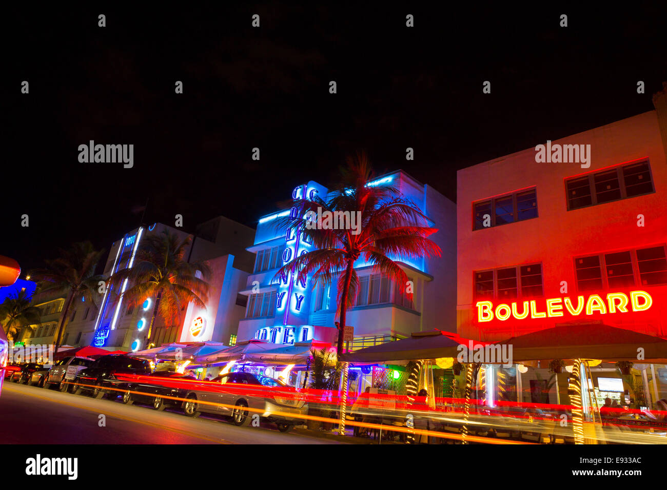 ART DECO HOTELS OCEAN DRIVE SOUTH BEACH MIAMI BEACH FLORIDA USA Stock Photo Alamy