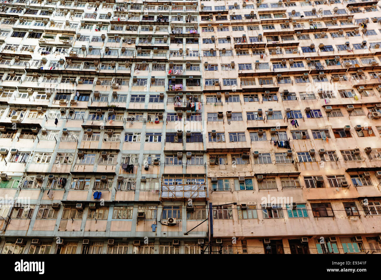 Old apartments in Hong Kong Stock Photo - Alamy