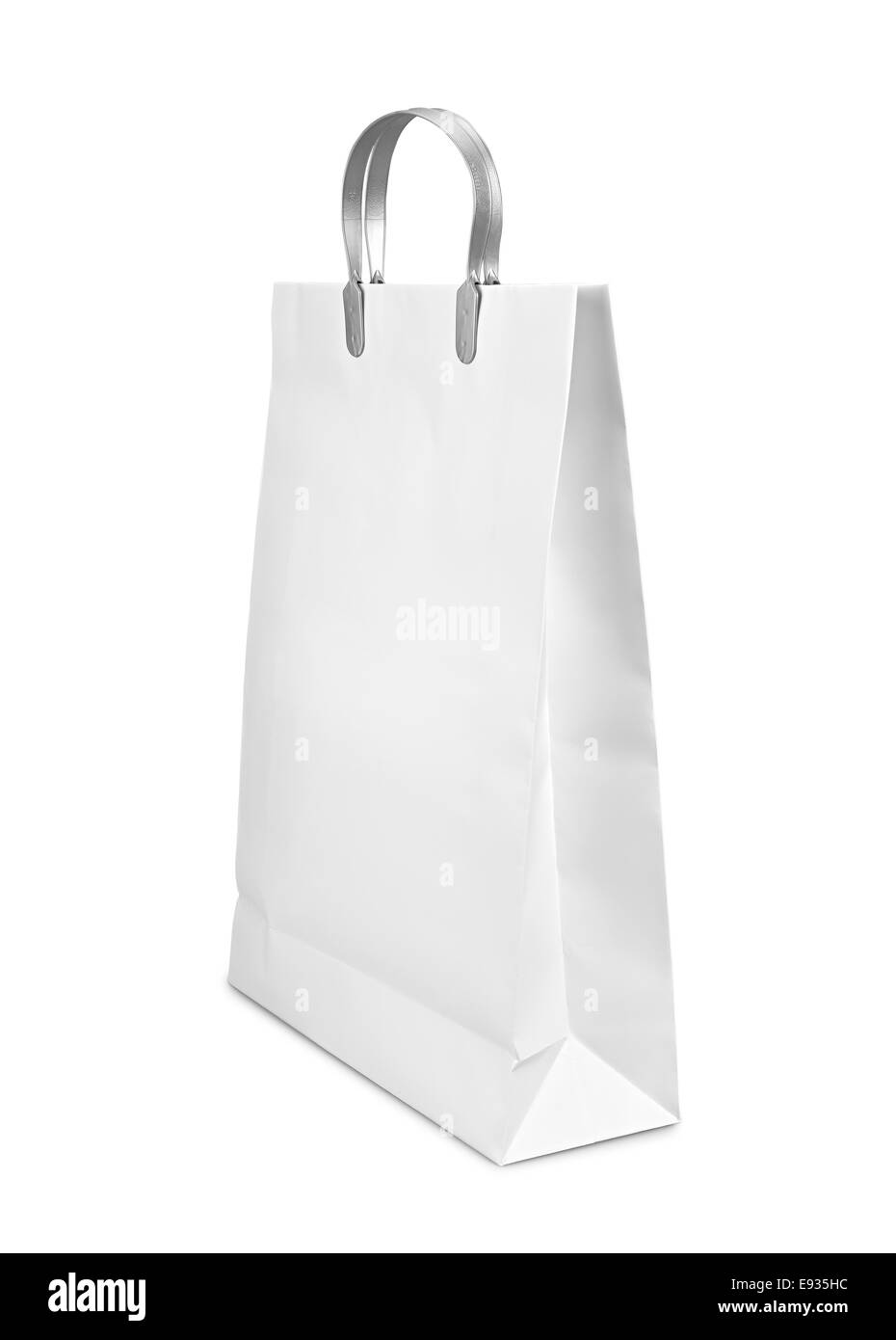Shopping Bag closed isolated on white with clipping path Stock Photo
