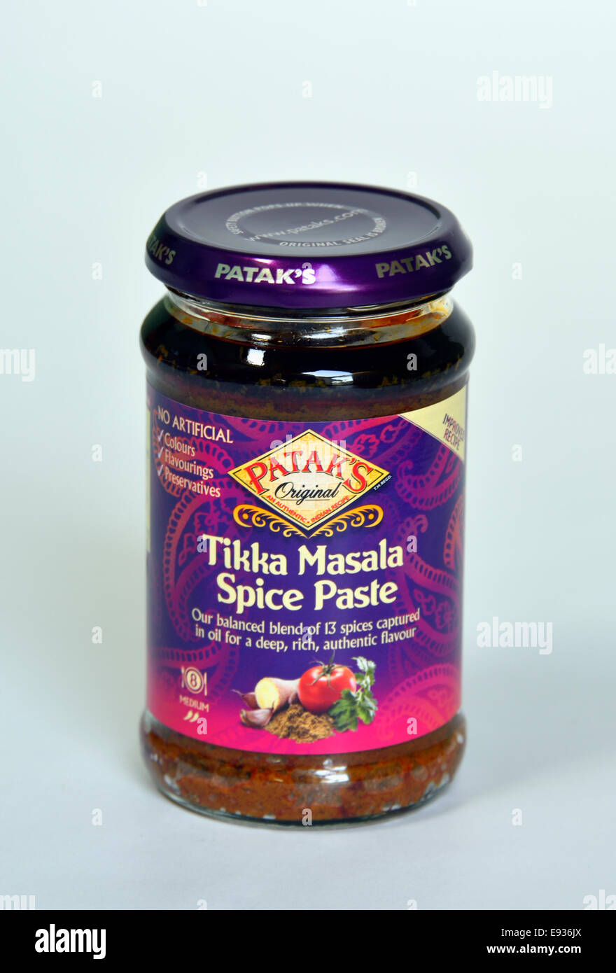 Patak's Original Tikka Masala Spice Paste jar Stock Photo - Alamy