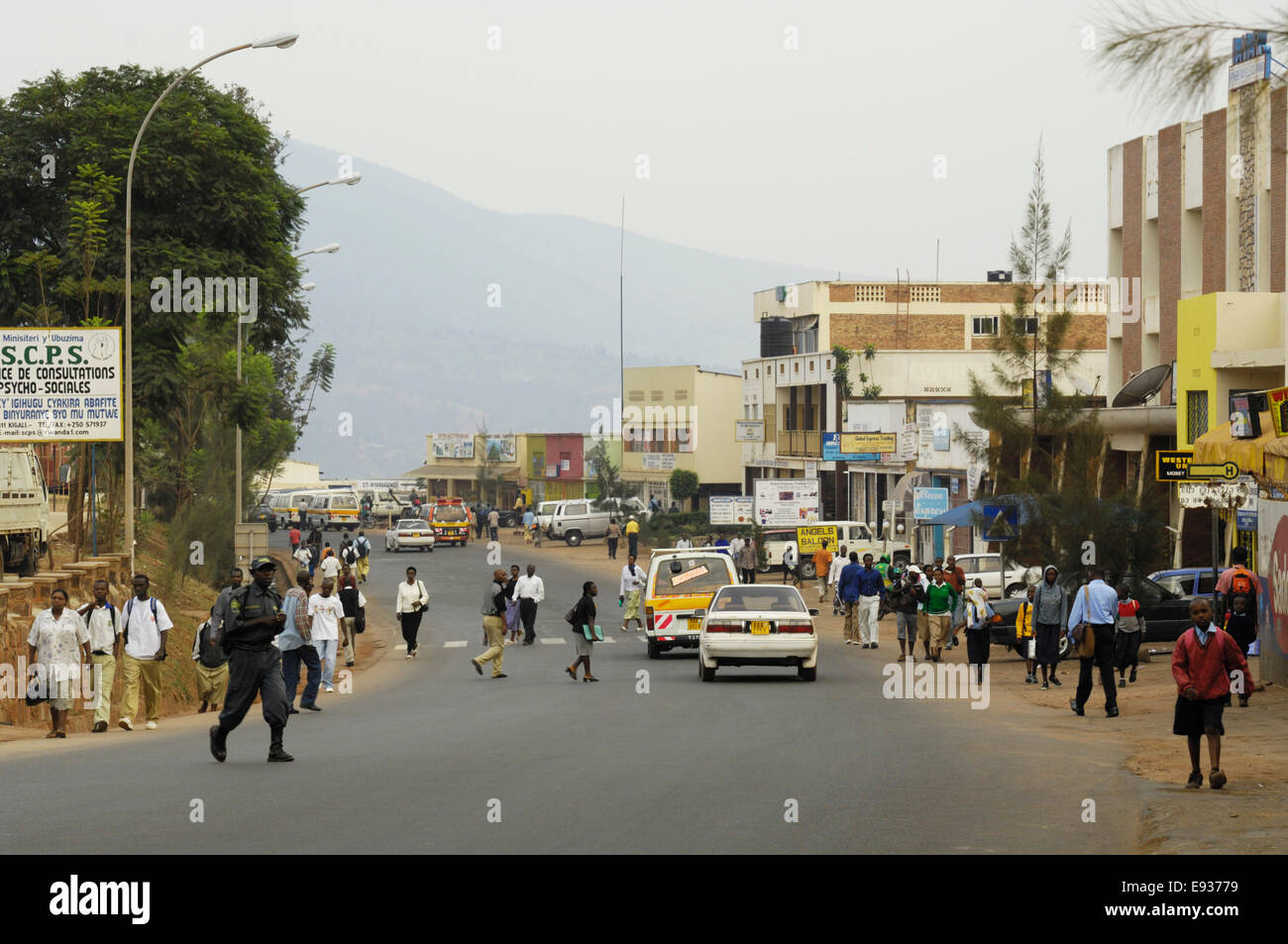 Street scene, Kigali, Rwanda. Stock Photo