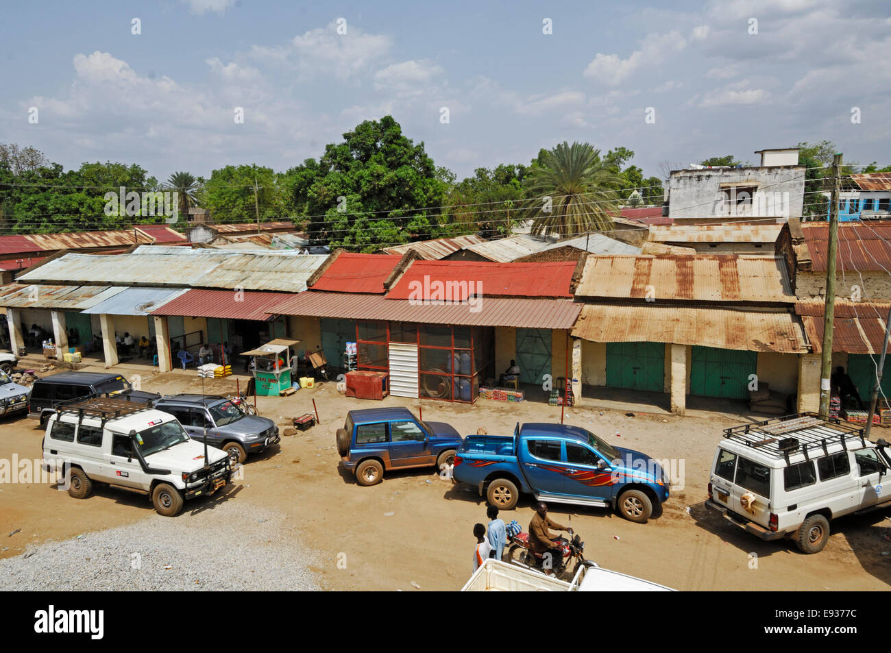 Street, central Juba, South Sudan, Africa. Stock Photo