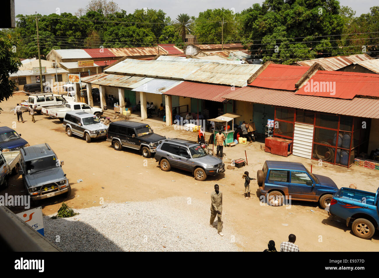 Back street, Central , Juba, South Sudan. Africa. Stock Photo