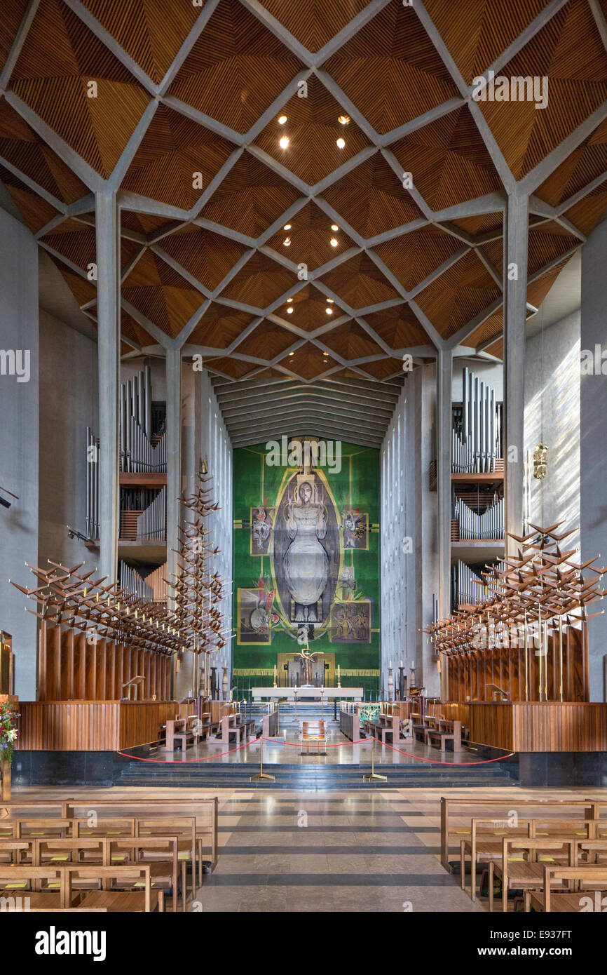 The interior of the new Coventry Cathedral, Coventry, Warwickshire ...
