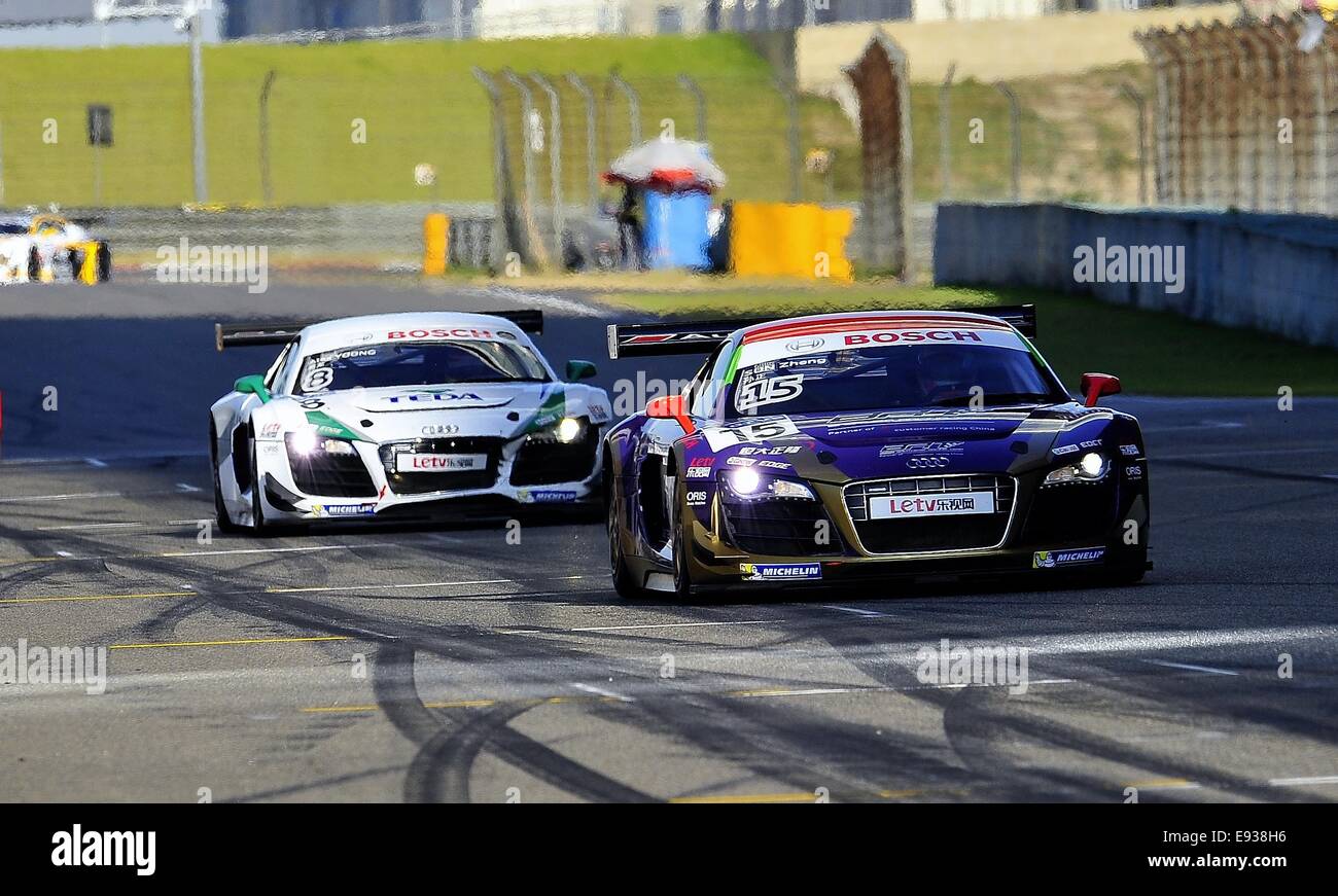 Shanghai, China. 18th Oct, 2014. Audi R8 LMS Cup at Shanghai ...