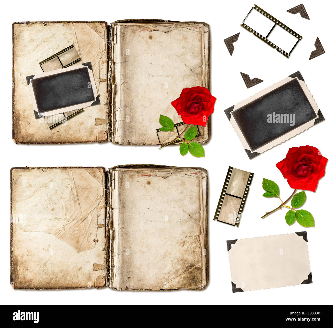 Scrap book paper hi-res stock photography and images - Alamy