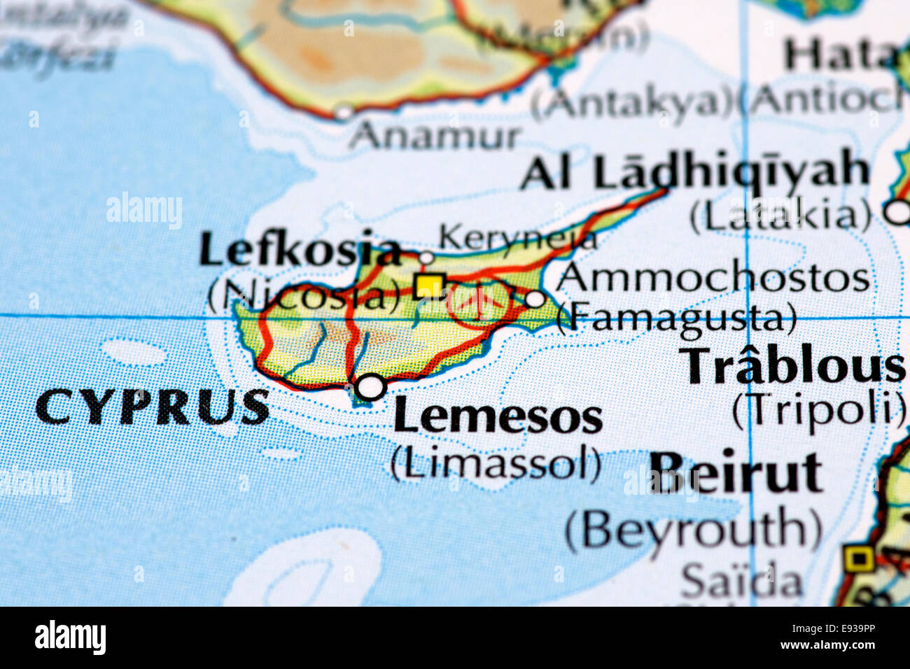 Cyprus Map Hi Res Stock Photography And Images Alamy