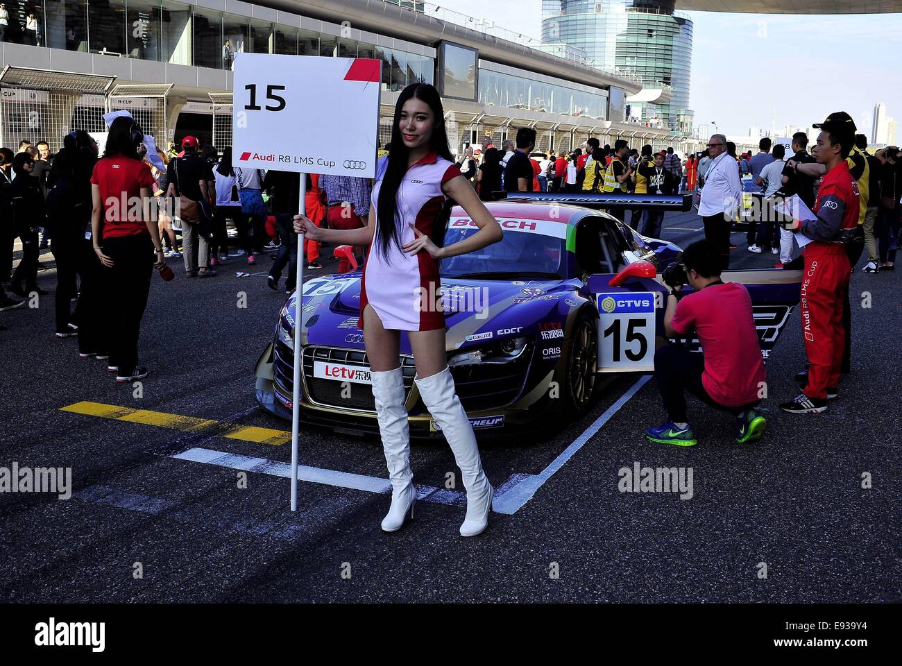 Shanghai, China. 18th Oct, 2014. Audi R8 LMS Cup at Shanghai ...