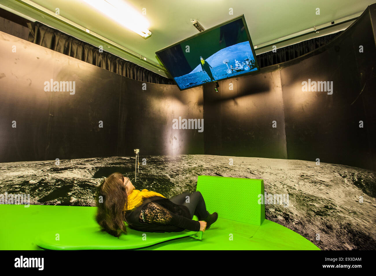 Italy Piedmont Turin Pino Torinese Inauguration of the new museum area of the Turin Museum Planetarium Astronomy and Space INFINI.TO 17th October 2014 Stock Photo