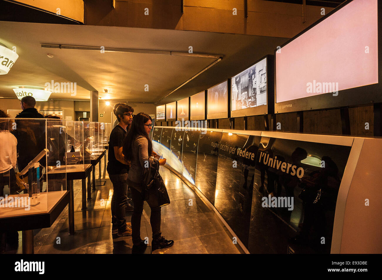 Italy Piedmont Turin Pino Torinese Inauguration of the new museum area of the Turin Museum Planetarium Astronomy and Space INFINI.TO 17th October 2014 Stock Photo