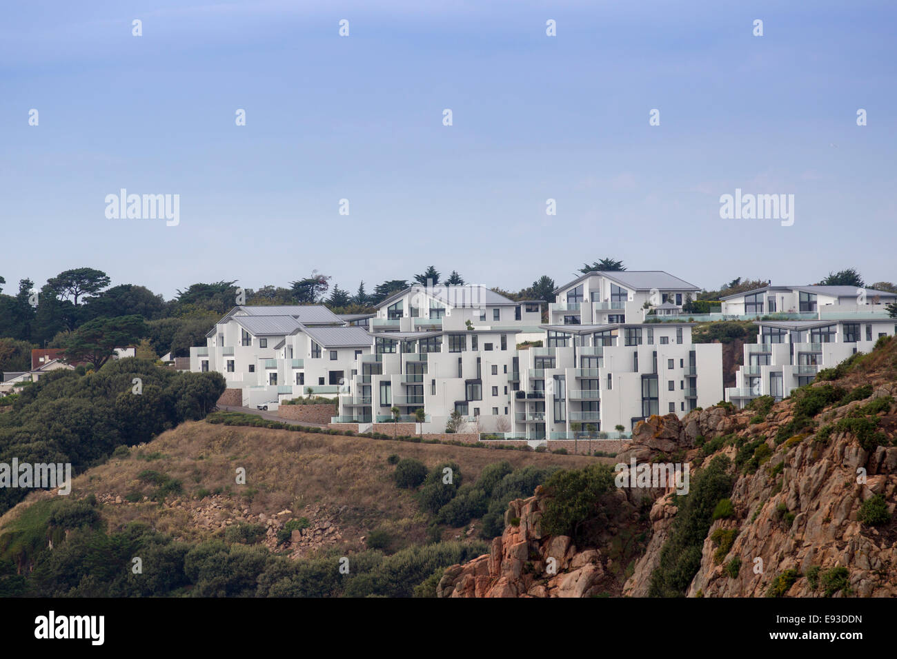 Portelet Bay Jersey Apartment Scheme new houses and 45 apartments Stock