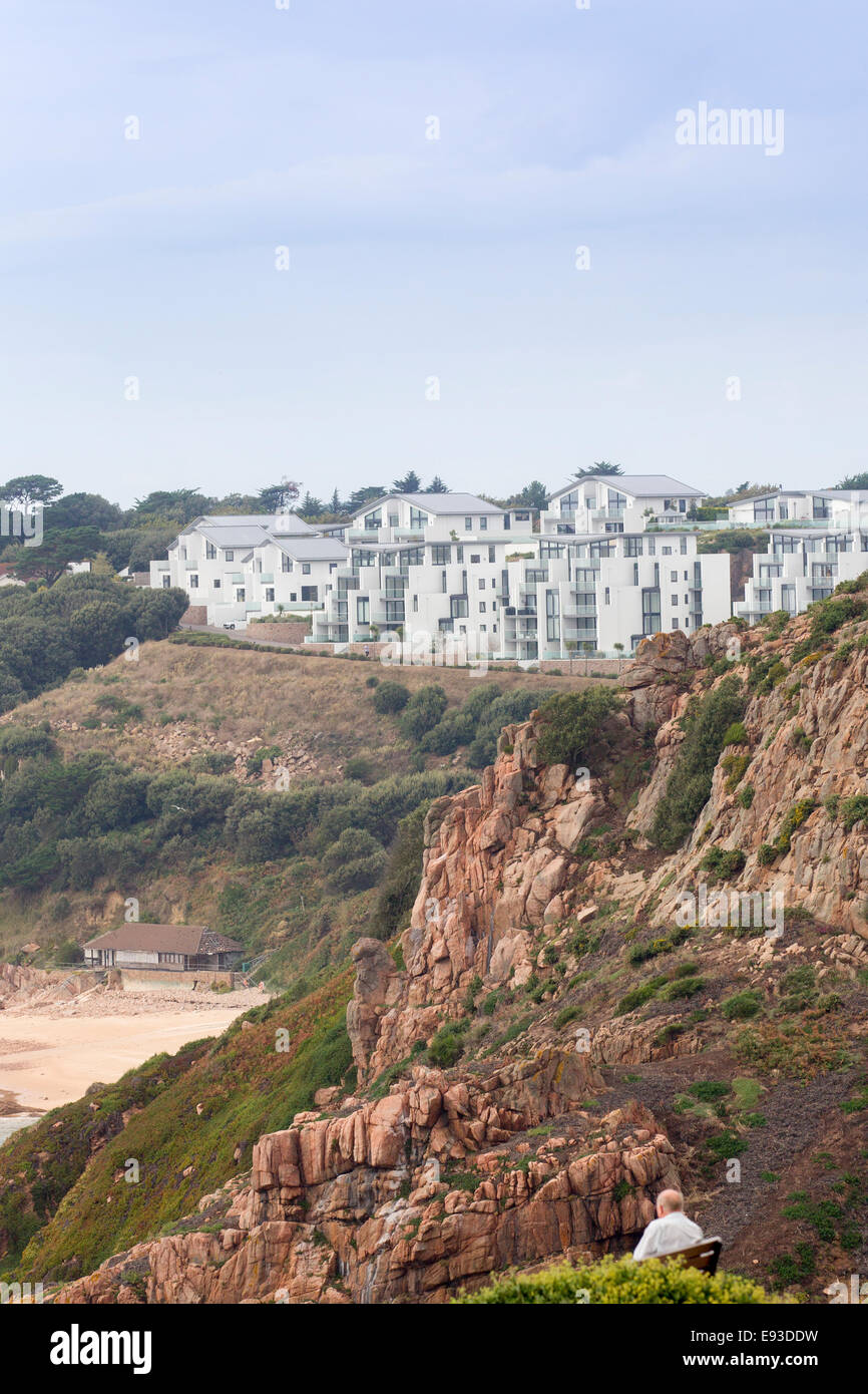 Portelet Bay Jersey Apartment Scheme new houses and 45 apartments Stock