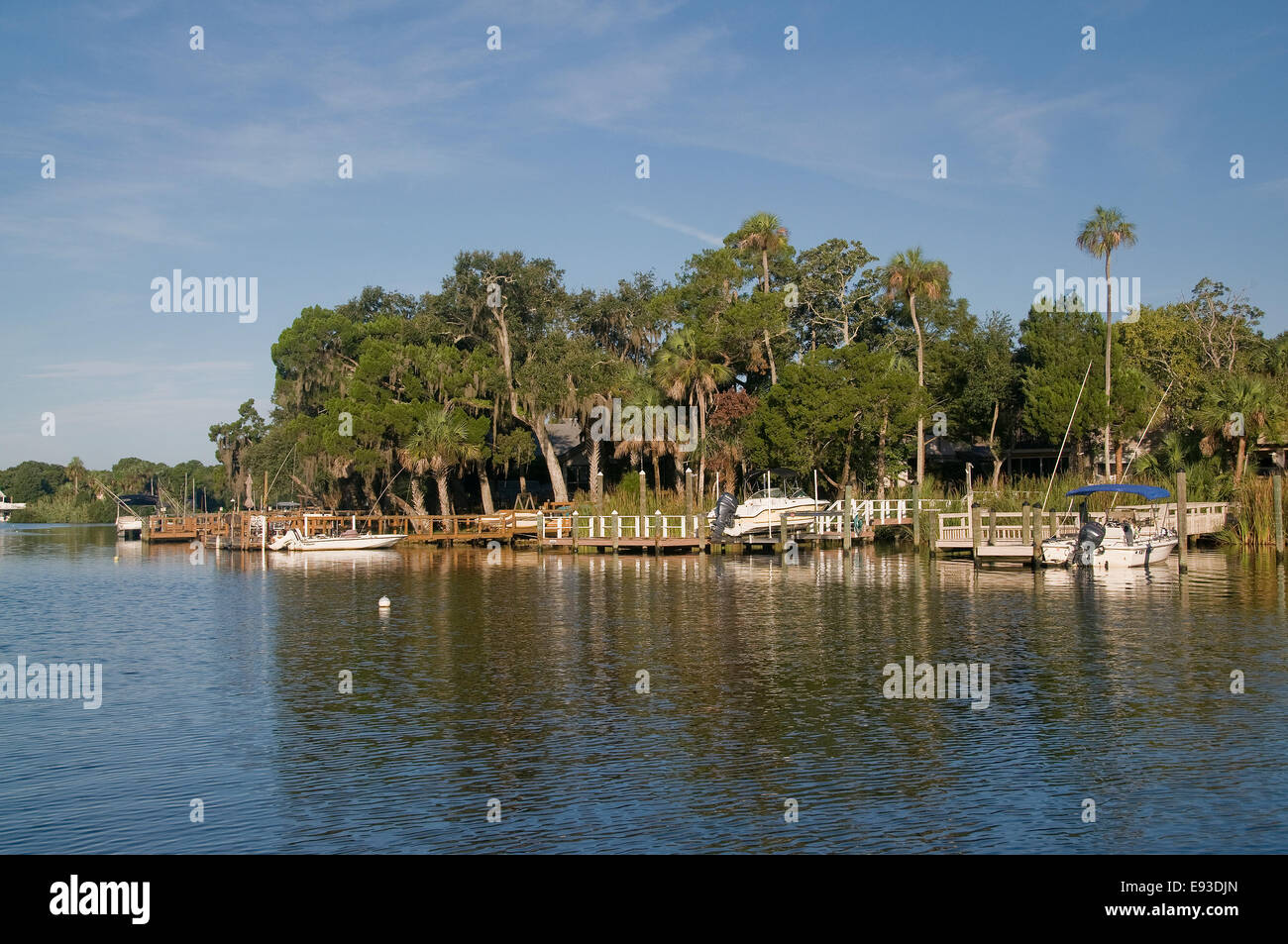 Boaters on the Homosassa River can view numerous interesting boat docks