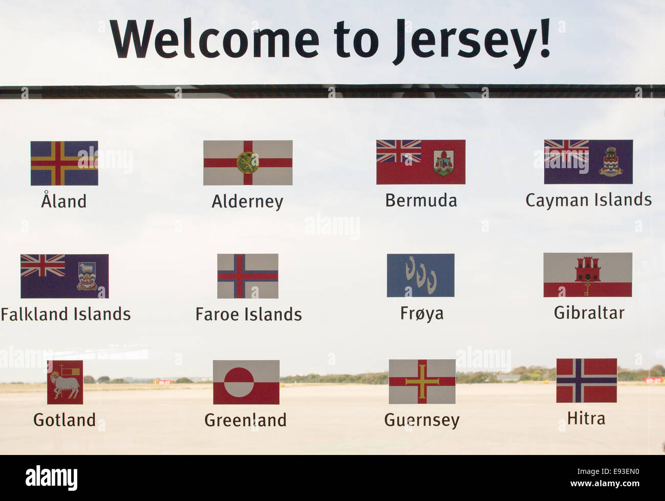 International Island Games all flags of attendees displayed a Jersey