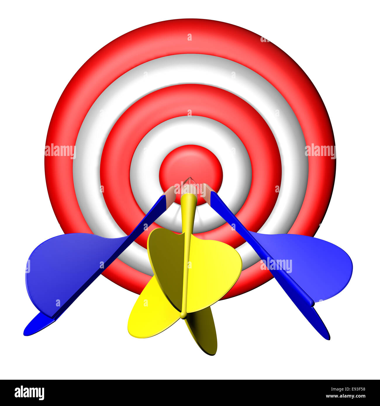 Darts target shooting, get in top Stock Photo Alamy