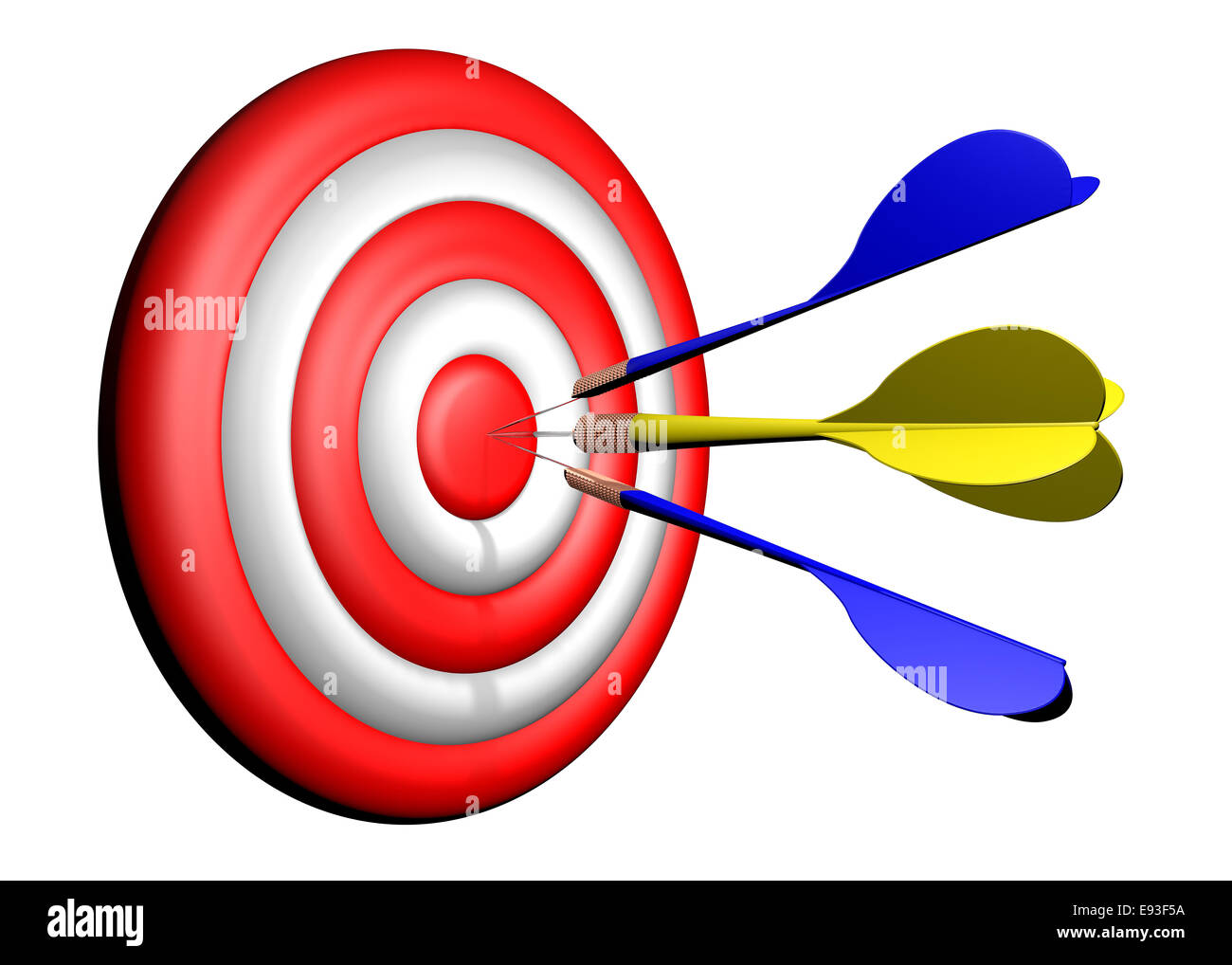 Darts target shooting, get in top Stock Photo Alamy