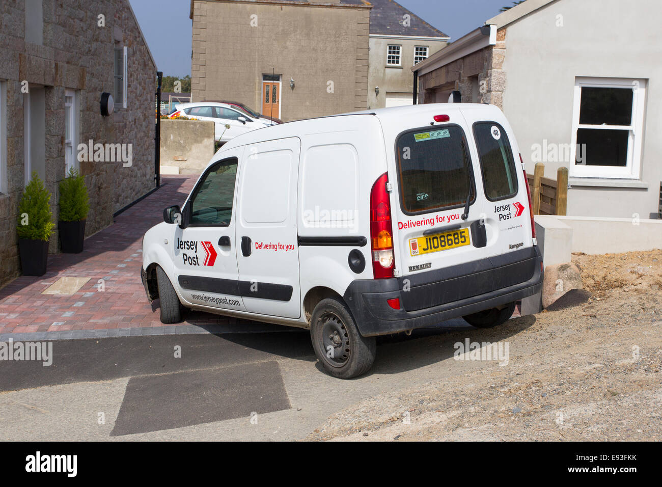 Jersey Post delivery van Stock Photo Alamy