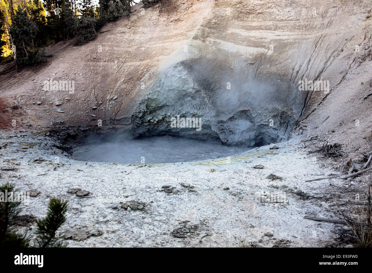 Mud Volcano hot spring in the eponymous area of Yellowstone National
