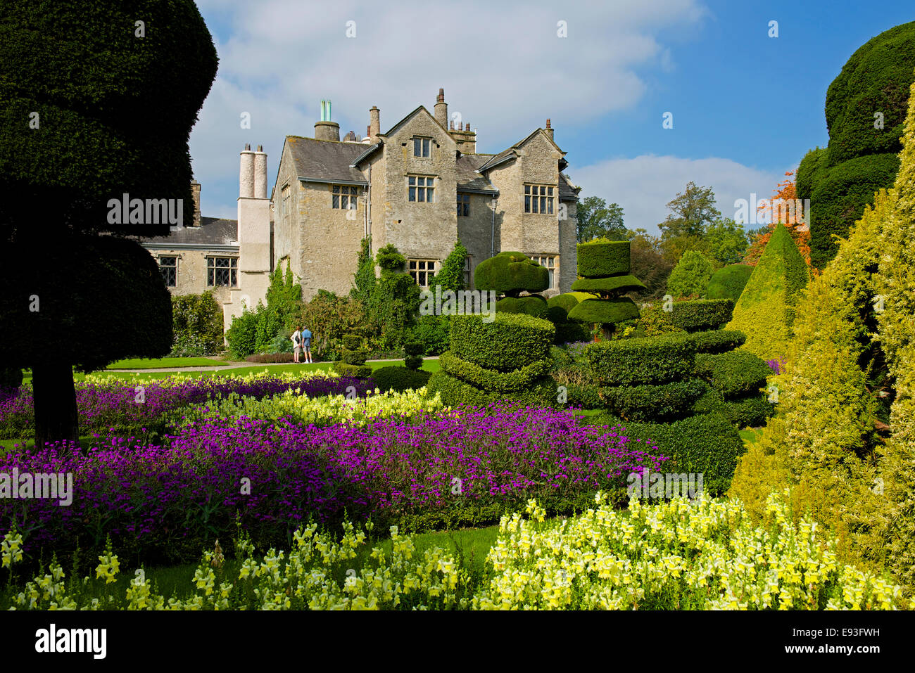 Gardens at Levens Hall, Cumbria, England UK Stock Photo Alamy