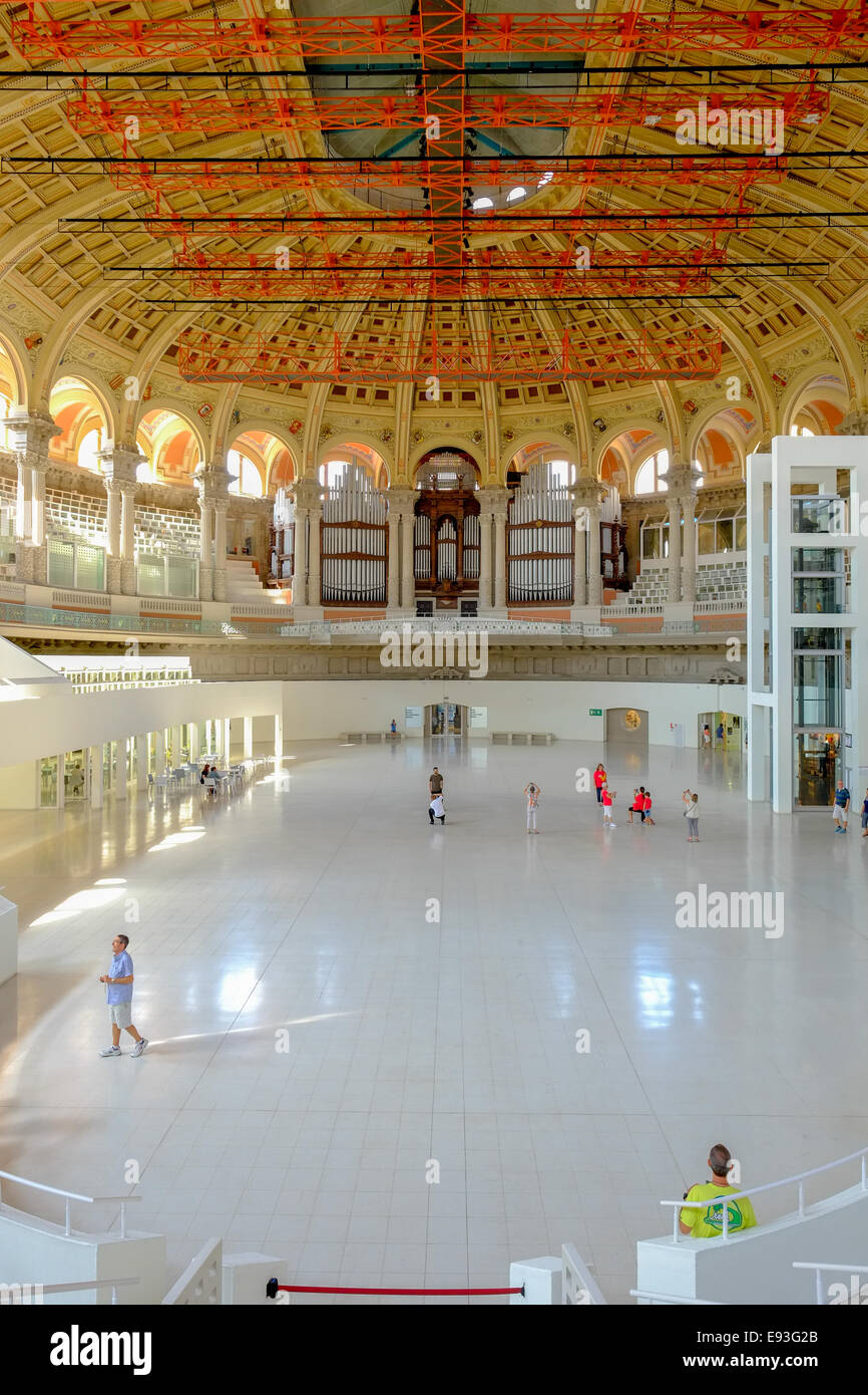 Photographs of the interior of the National Museum of Art in Barcelona, Catalunya, Spain. Stock Photo