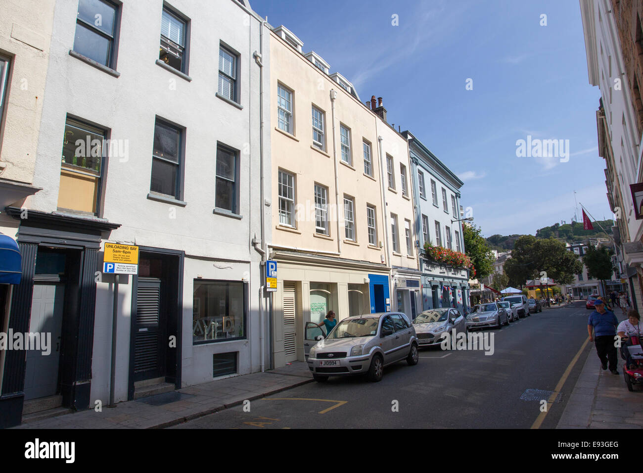 Broad Street St Helier Jersey The Channel Islands Stock Photo Alamy