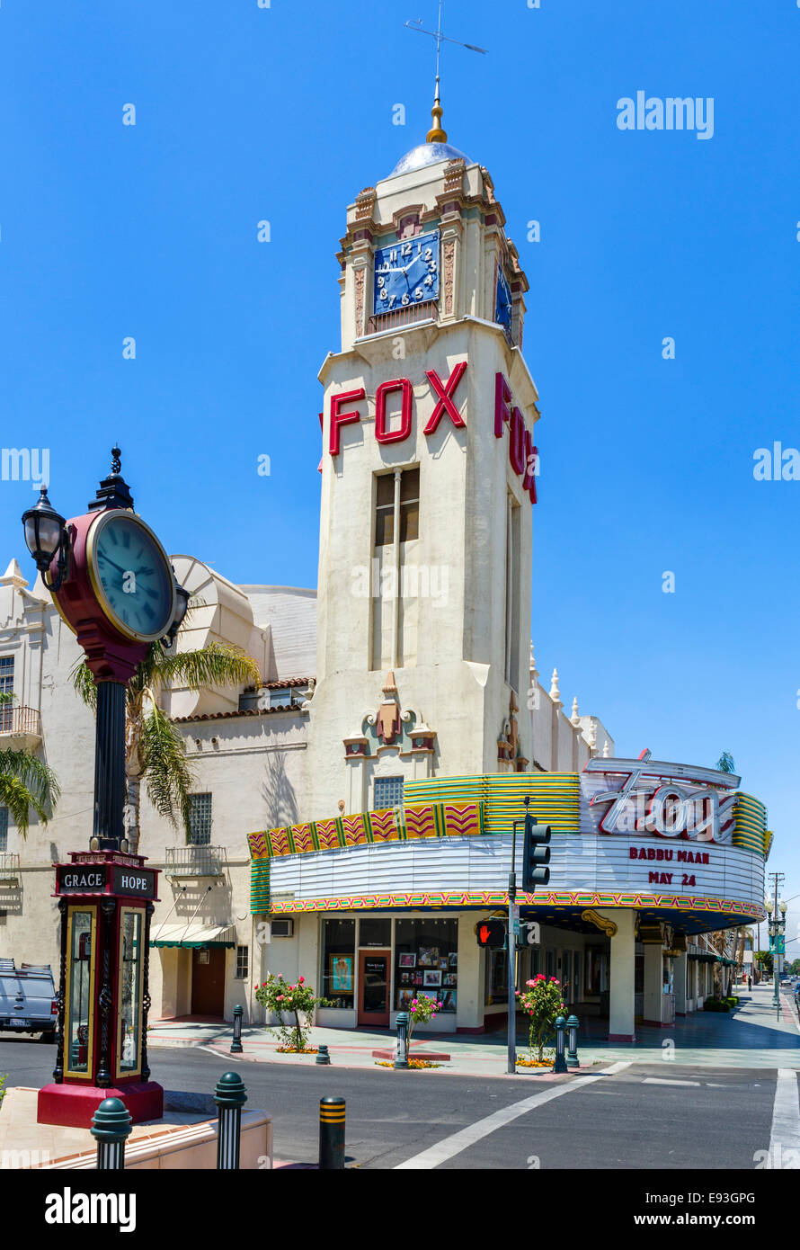The Fox Theater on H Street in downtown Bakersfield, Kern County
