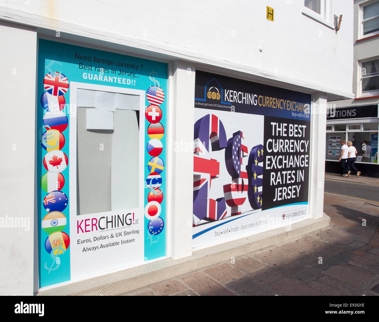 Kerching Currency Exchange St Helier Jersey The Channel Islands Stock