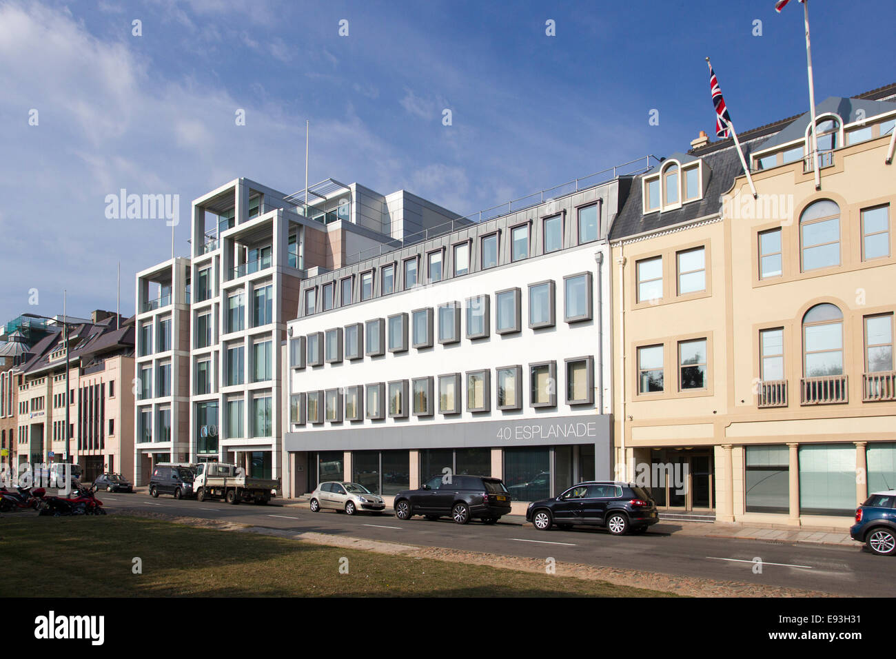 40 Esplanade offices St Helier Jersey The Channel Islands offshore banking  and finance centres Stock Photo - Alamy