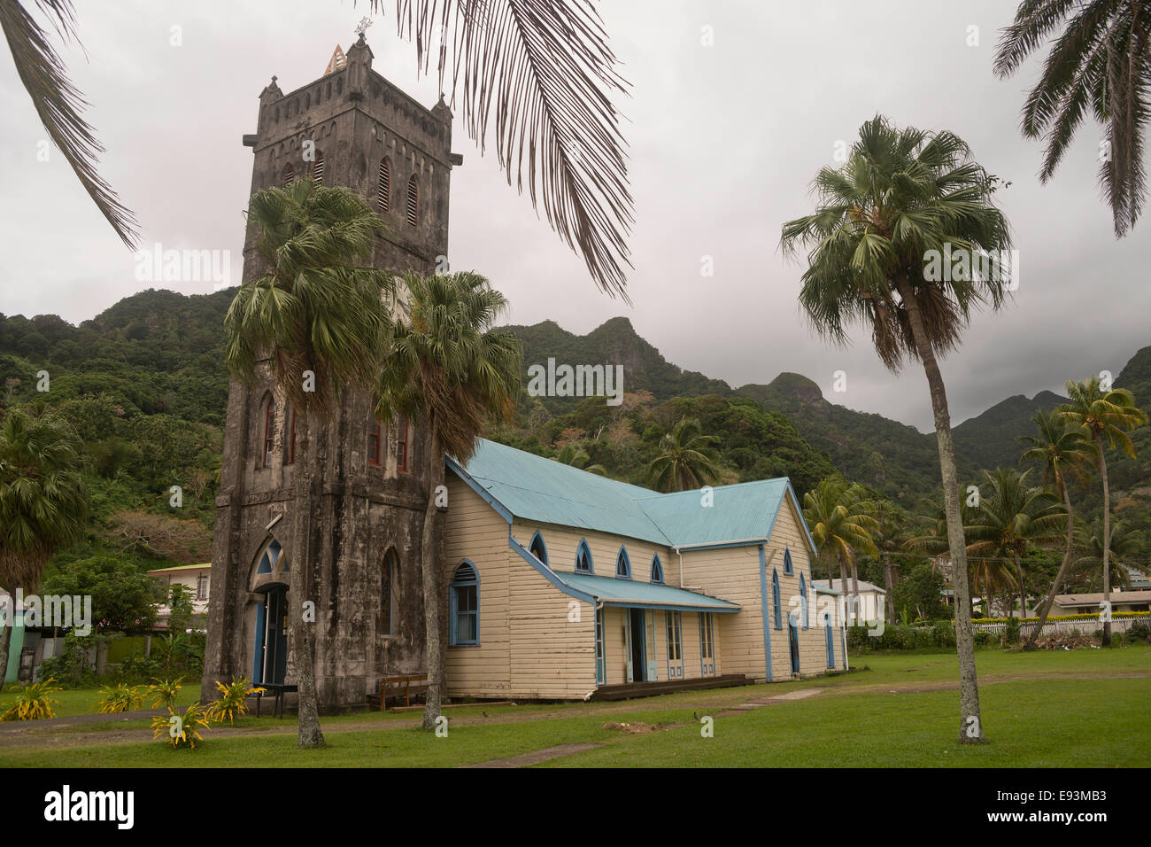 Sacred Heart Church, Ovalau, Fiji Stock Photo