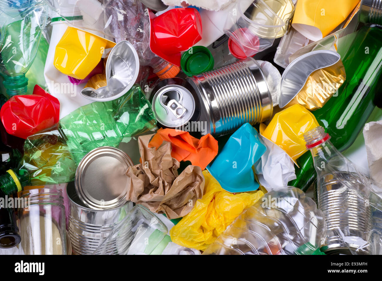 Rubbish that can be recycled Stock Photo Alamy