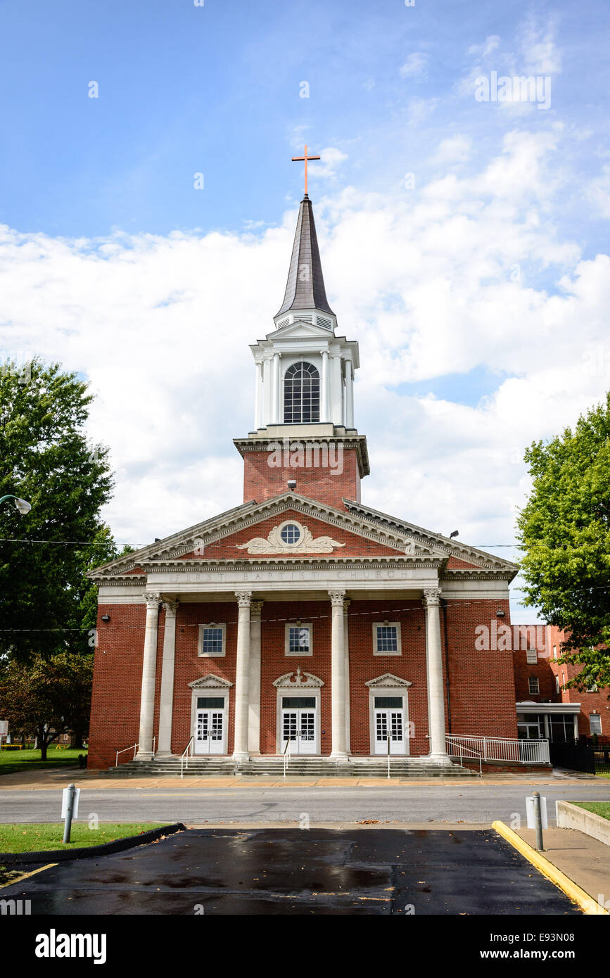 First Baptist Church, 525 South Avenue, Springfield, Missouri Stock