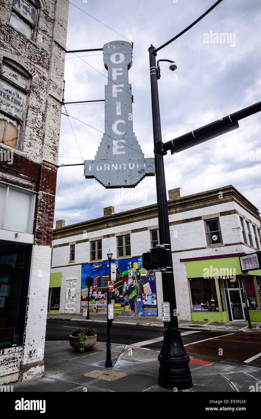 Thomas Brothers Office Furniture Sign, Former Springfield Seed Company building, 320 West Walnut