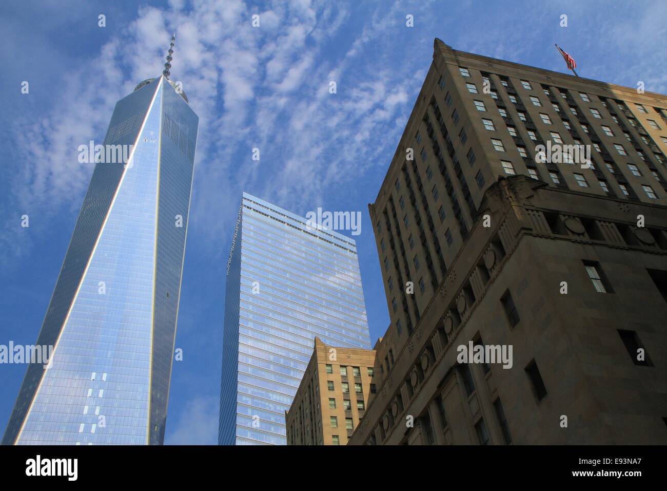 One world trade center in 2014, New York City, USA Stock Photo