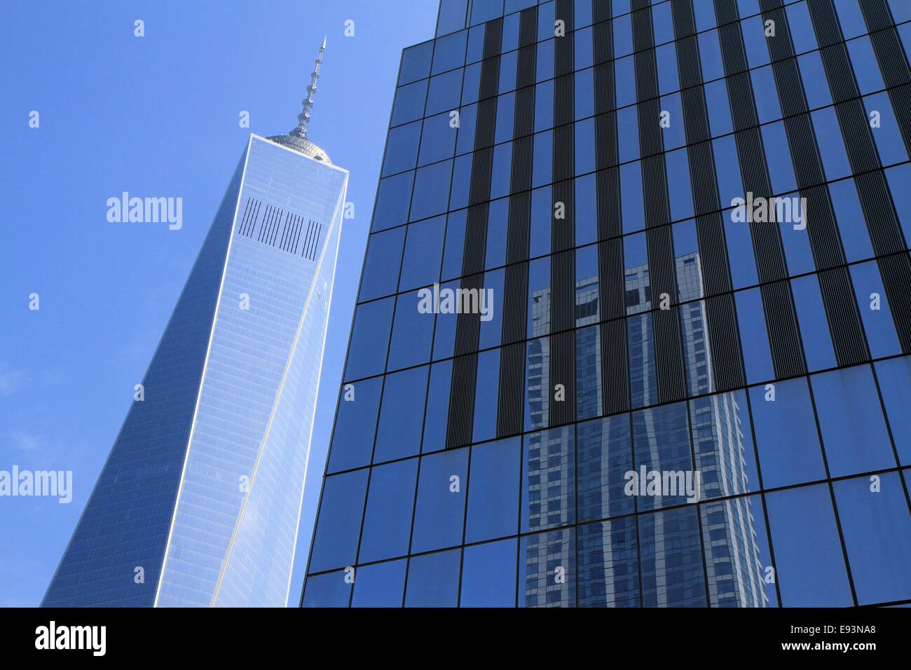 One world trade center in 2014, New York City, USA Stock Photo