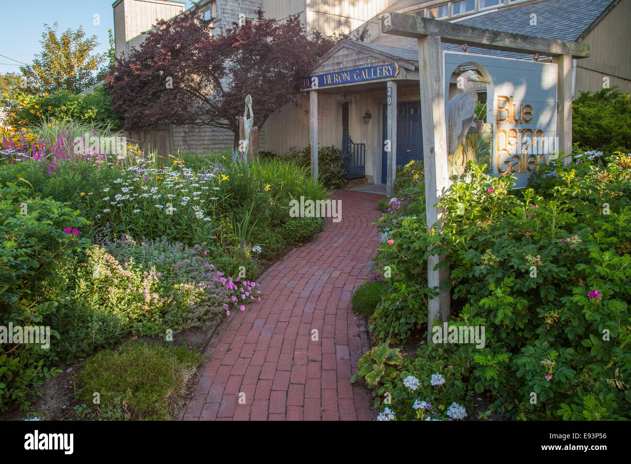 The Blue Heron Gallery in Wellfleet, MA Stock Photo Alamy