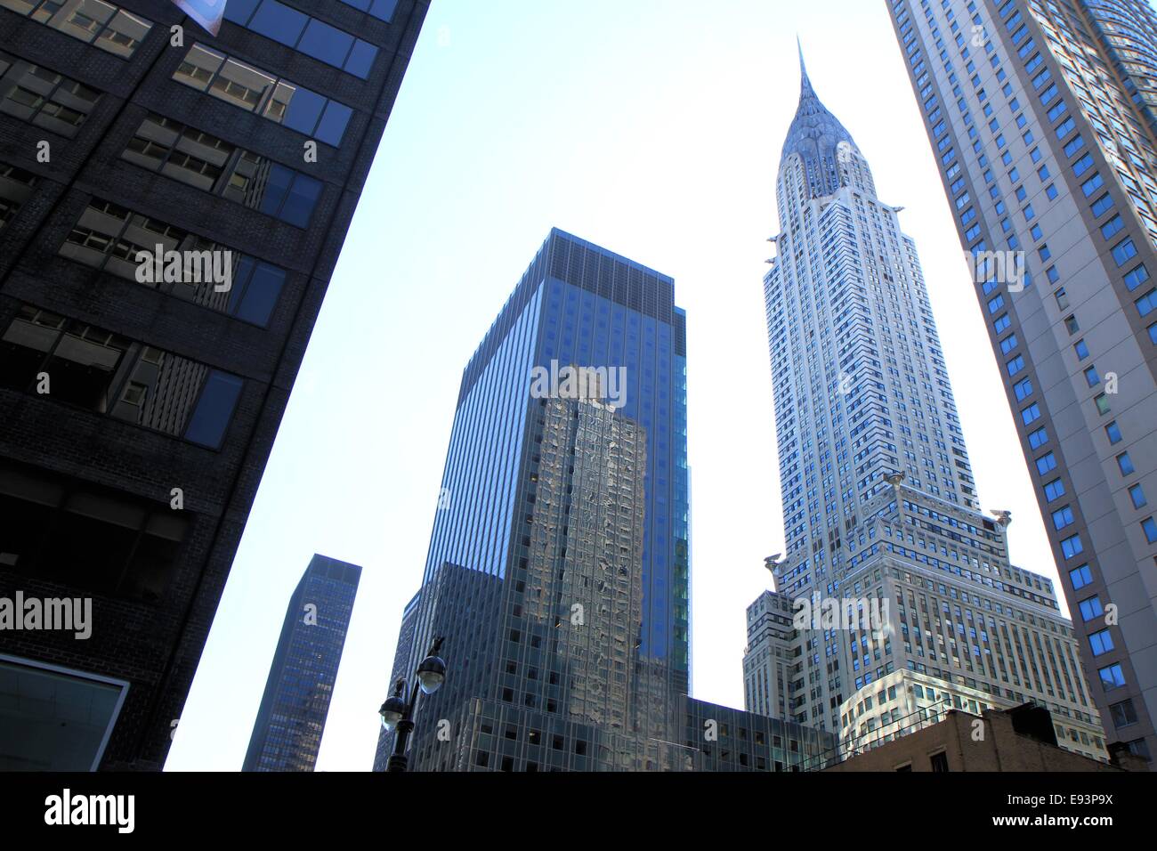 The Chrysler building rising into the sky, Manhattan, New York City, USA Stock Photo
