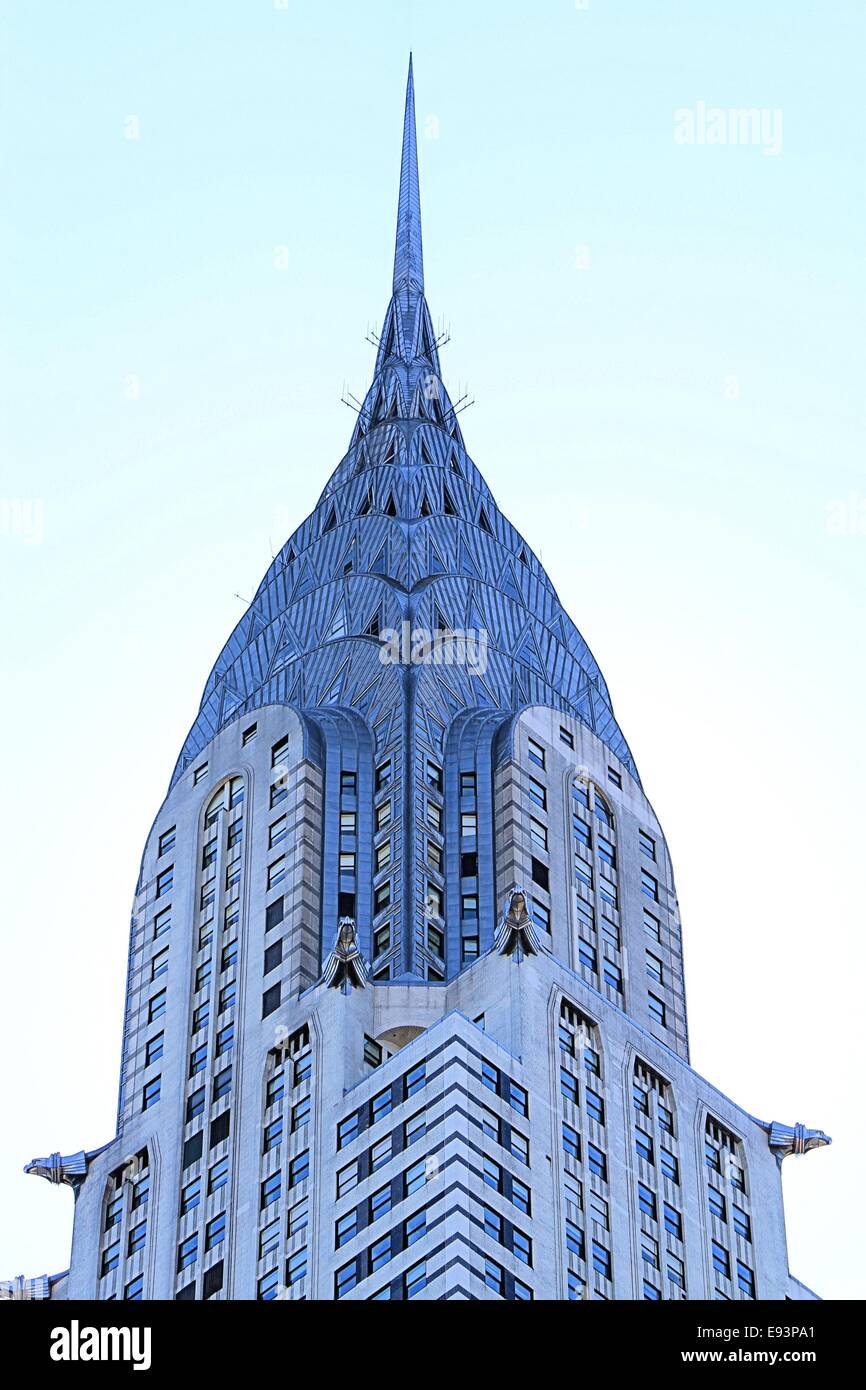 The Chrysler building rising into the sky, Manhattan, New York City, USA Stock Photo