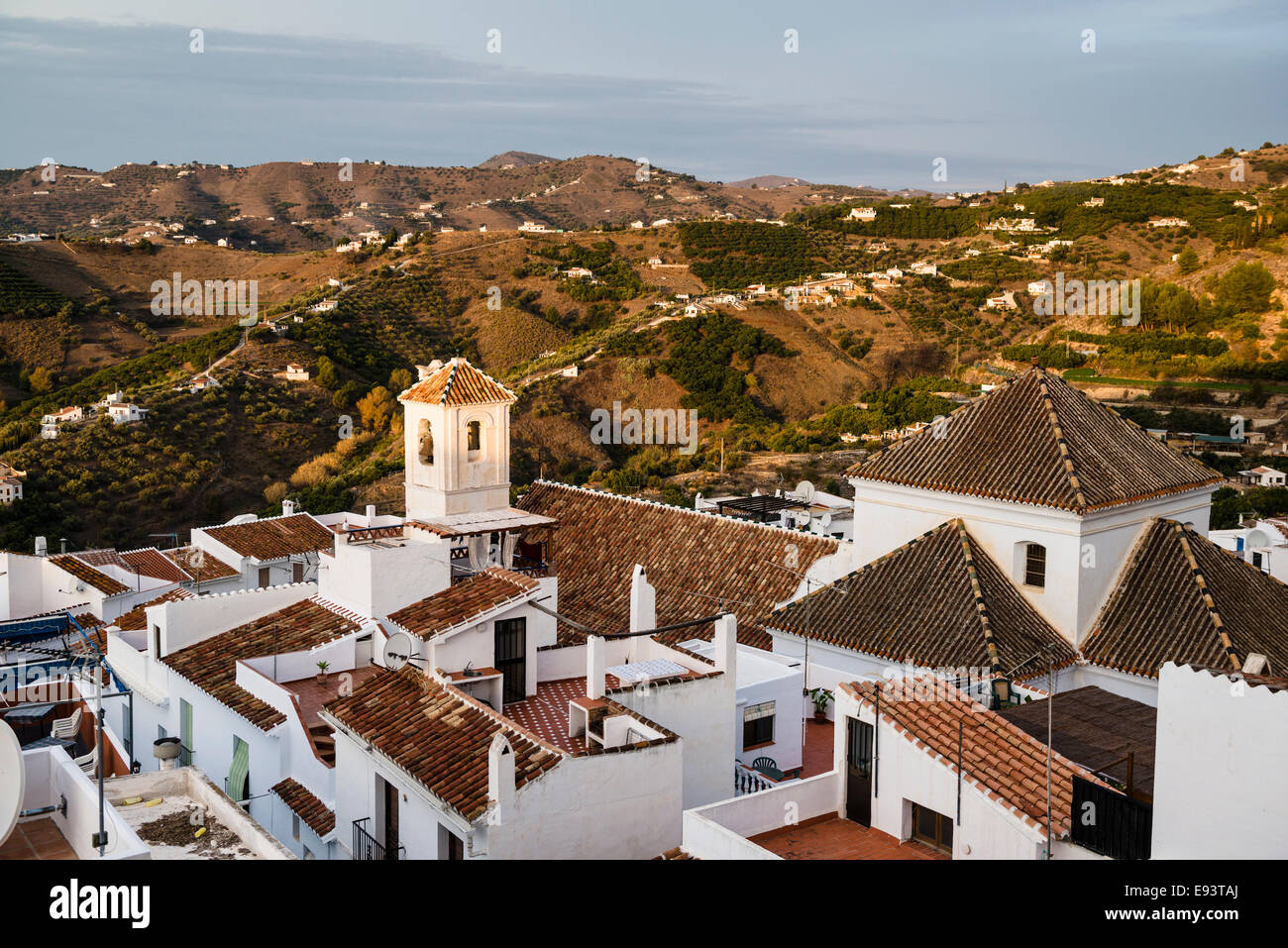 The old moorish village of Frigiliana in Andalucia is a beautifully ...