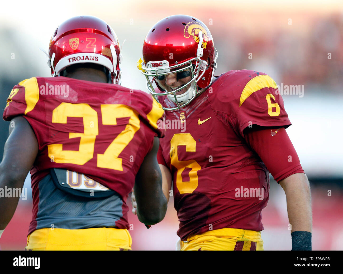 Los Angeles, California, US. 18th Oct, 2014. USC Trojans quarterback