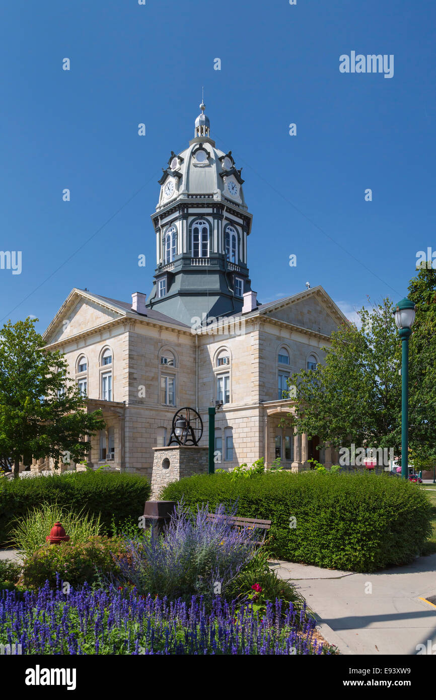 The Madison County Courthouse in Winterset, Iowa, USA. Stock Photo