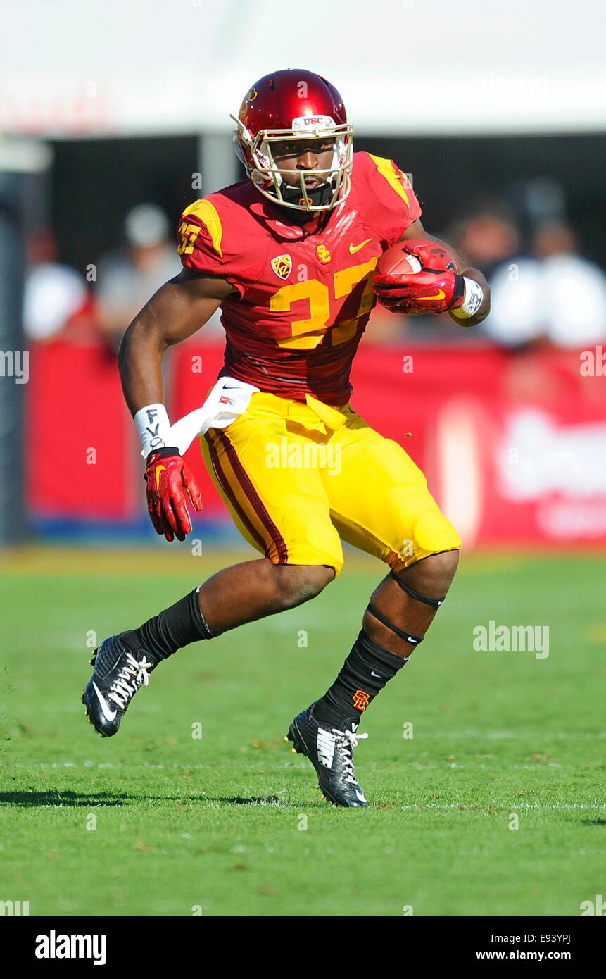 Los Angeles, California, US. 18th Oct, 2014. Javorius Allen of the USC