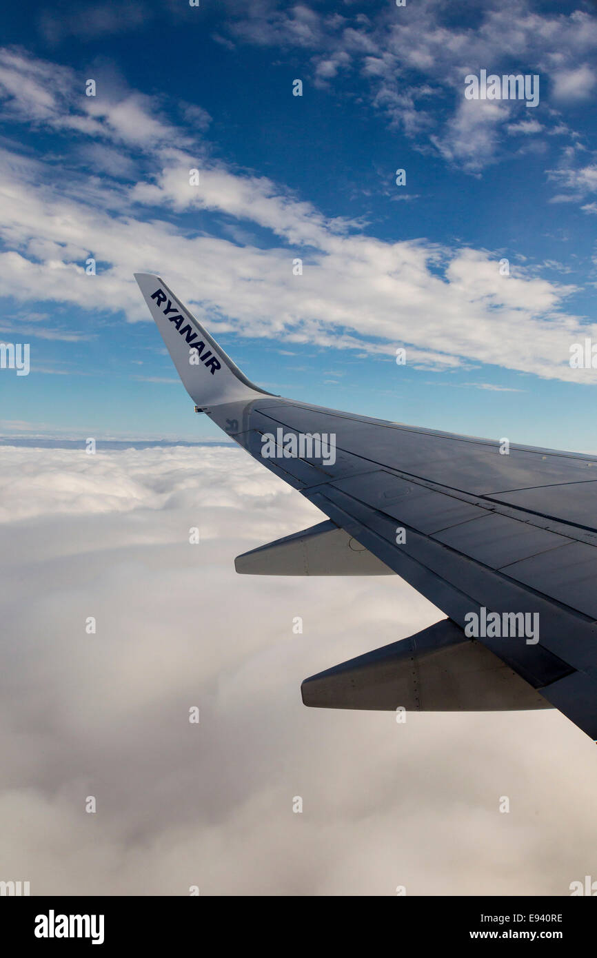 Ryanair Boeing 737800 in Flight to Paphos Cyprus Stock Photo Alamy