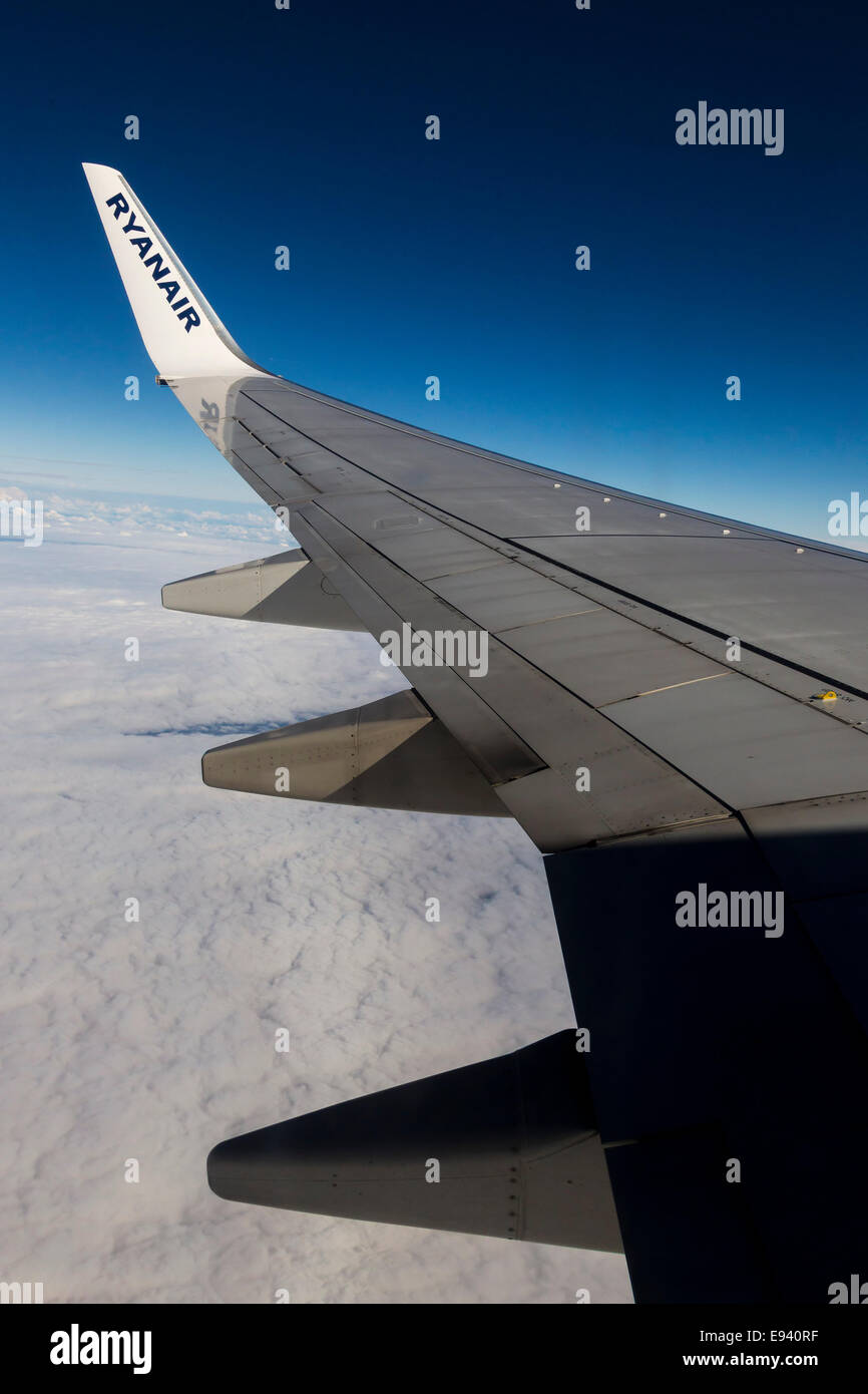 Ryanair Boeing 737800 in Flight to Paphos Cyprus Stock Photo Alamy