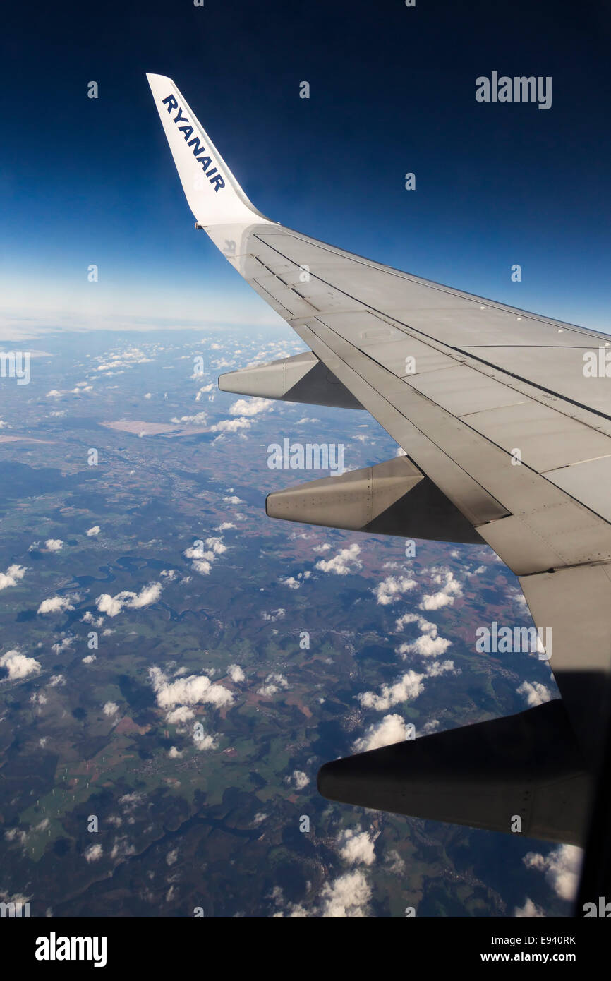 Ryanair Boeing 737800 in Flight to Paphos Cyprus Stock Photo Alamy