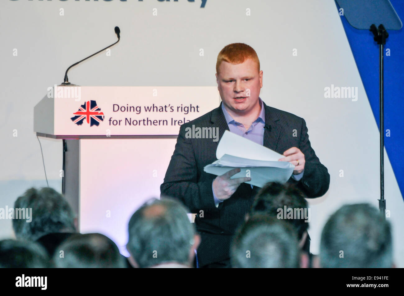 Belfast, Northern Ireland. 18th Oct, 2014. Afghanistan war veteran Andy