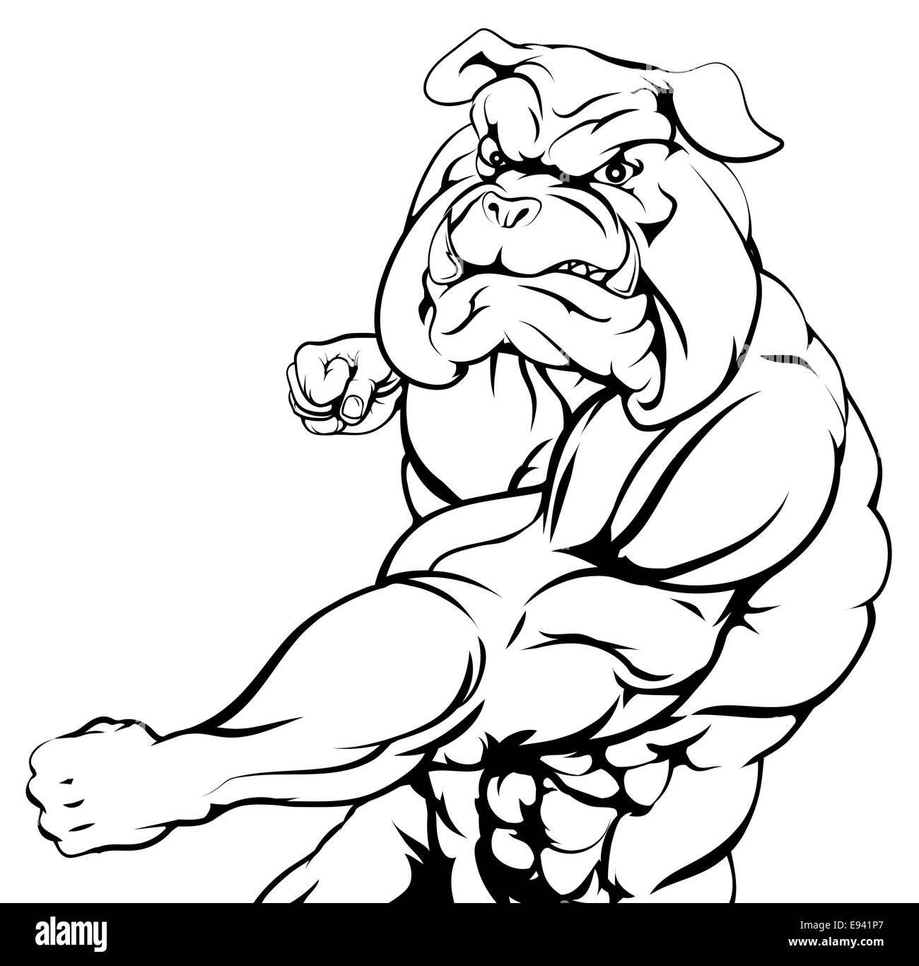 Bulldog Ice Hockey Player Animal Sports Mascot Stock Vector Image & Art -  Alamy 