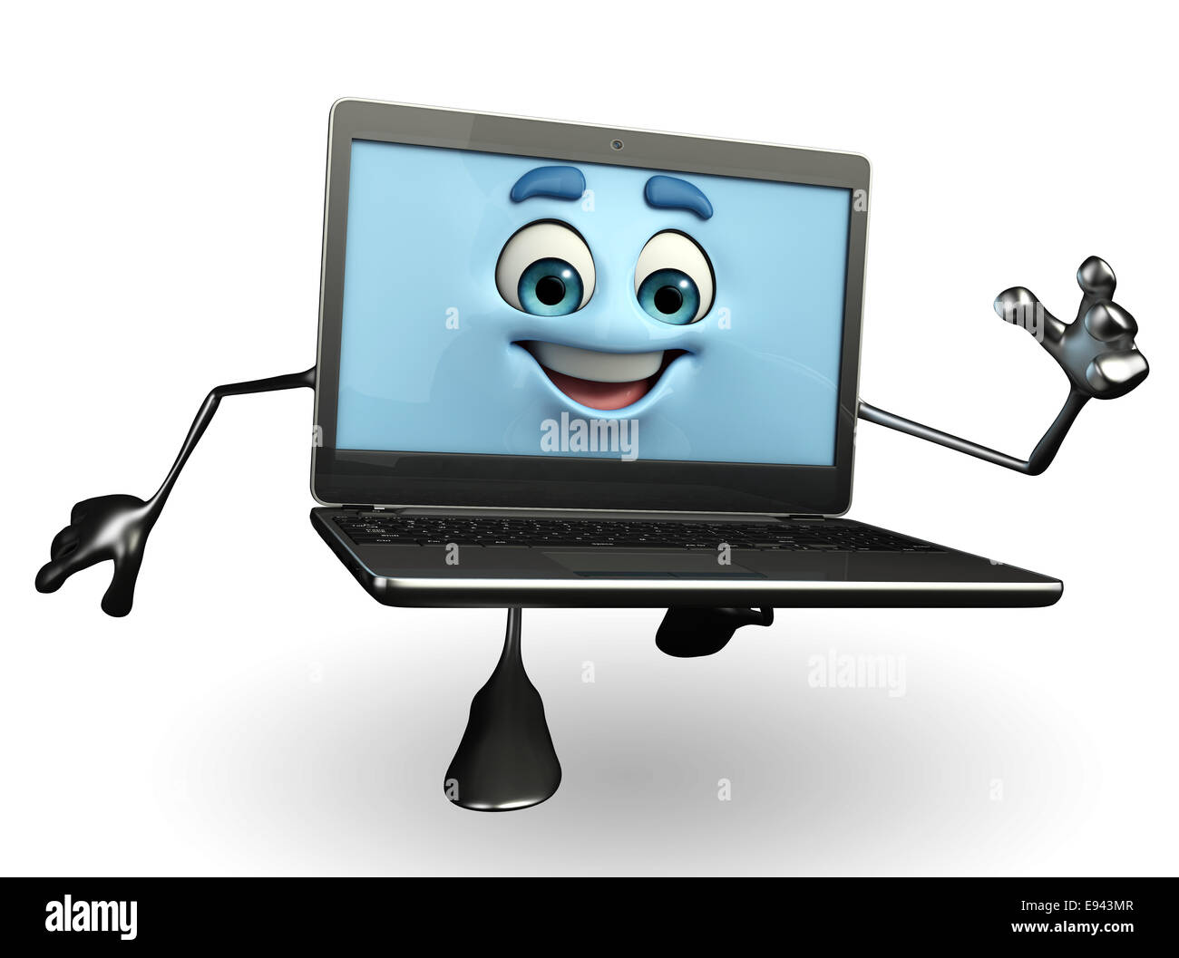 Cartoon laptop hi-res stock photography and images - Alamy