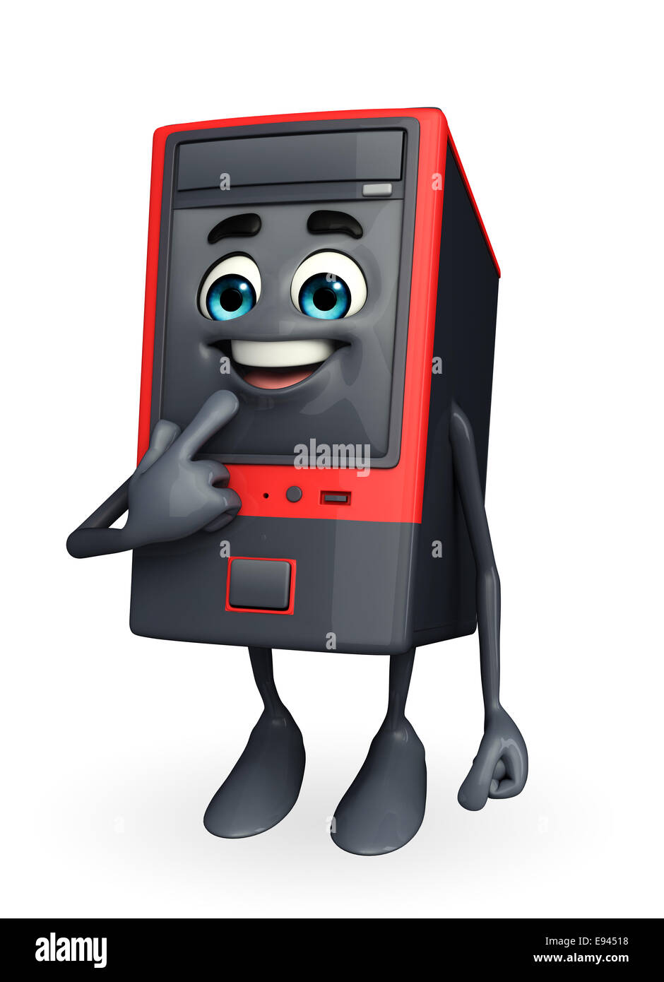 Cartoon Character of Computer Cabinet with shy pose Stock Photo - Alamy Cartoon Character of Computer Cabinet with shy pose Stock Photo - Alamy