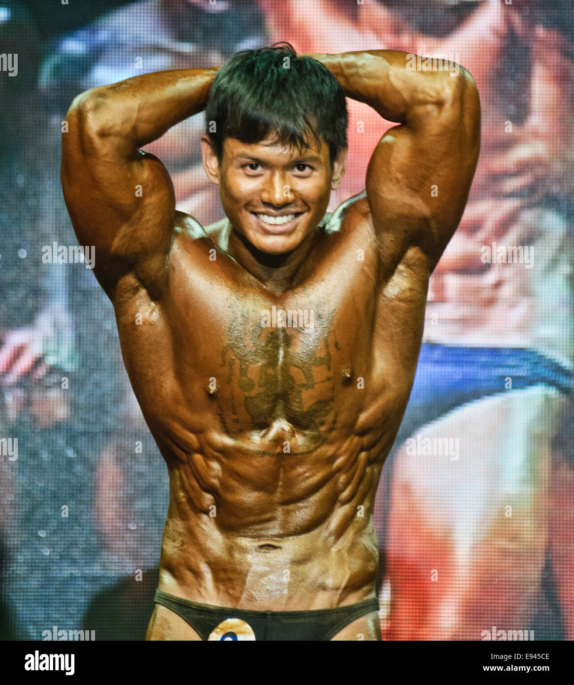 Body building competition at the Central World Bangkok, Thailand Stock  Photo - Alamy