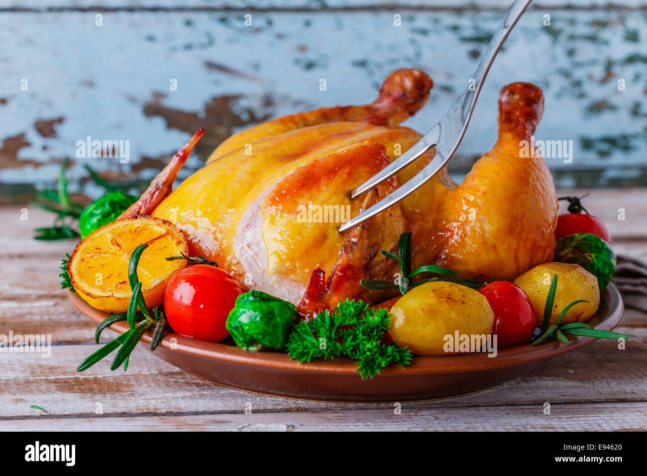 Whole chicken hi-res stock photography and images - Alamy